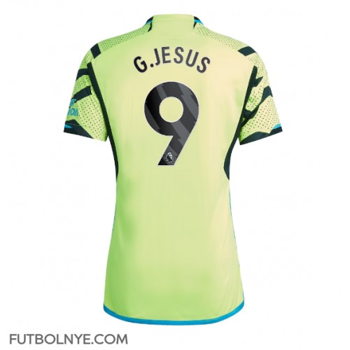 Camiseta Arsenal Gabriel Jesus #9 Visitante Equipación 2023-24 manga corta